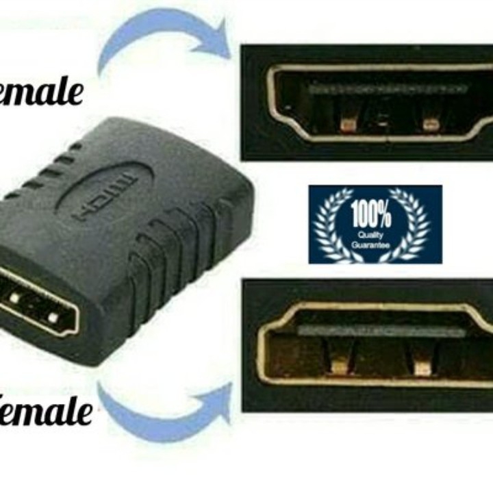 SAMBUNGAN HDMI KONVERTER HDMI FEMALE TO HDMI FEMALE ADAPTER 2