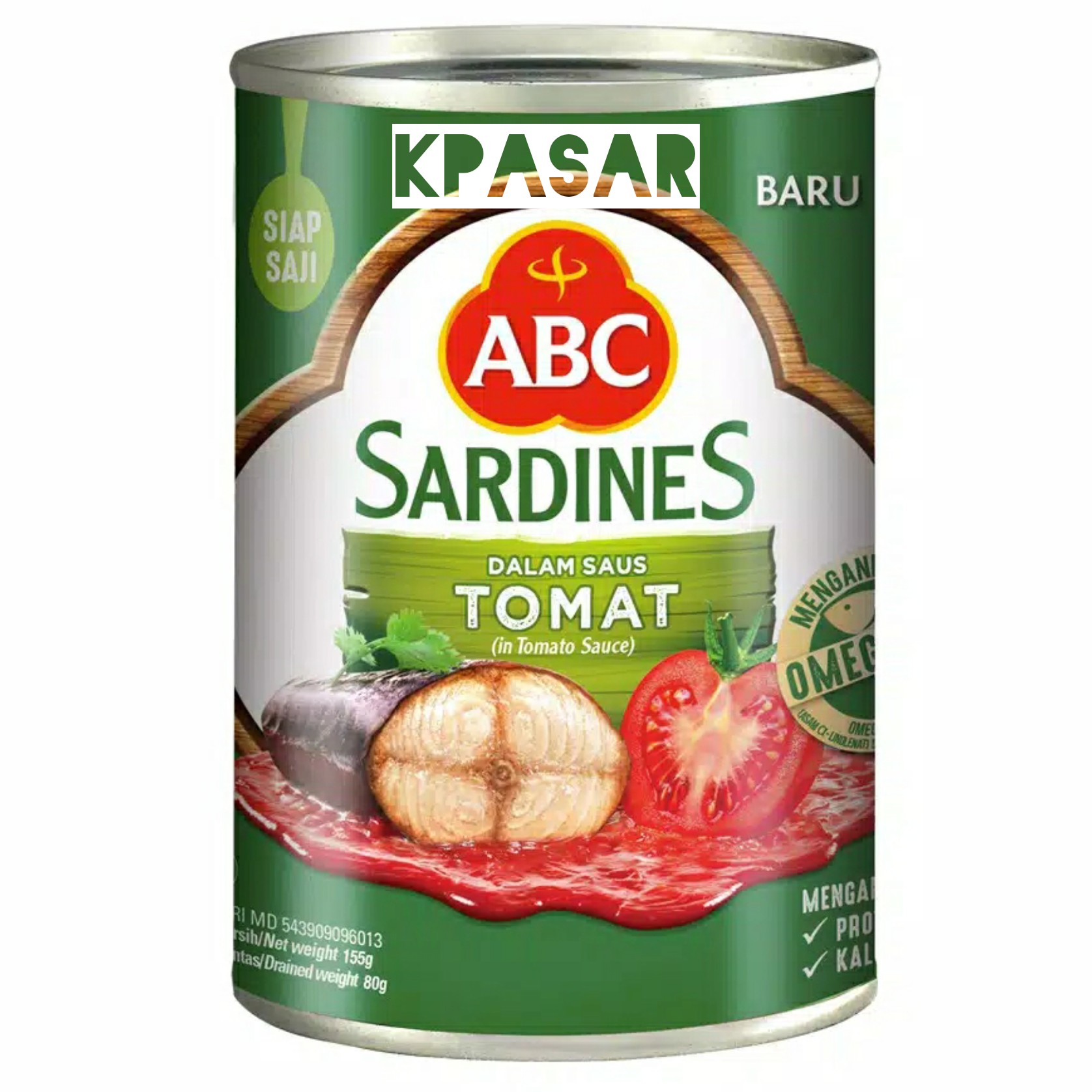 SARDINES ABC TOMAT 155GR