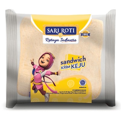 SARI ROTI Roti Sandwich Isi Krim Keju 49g