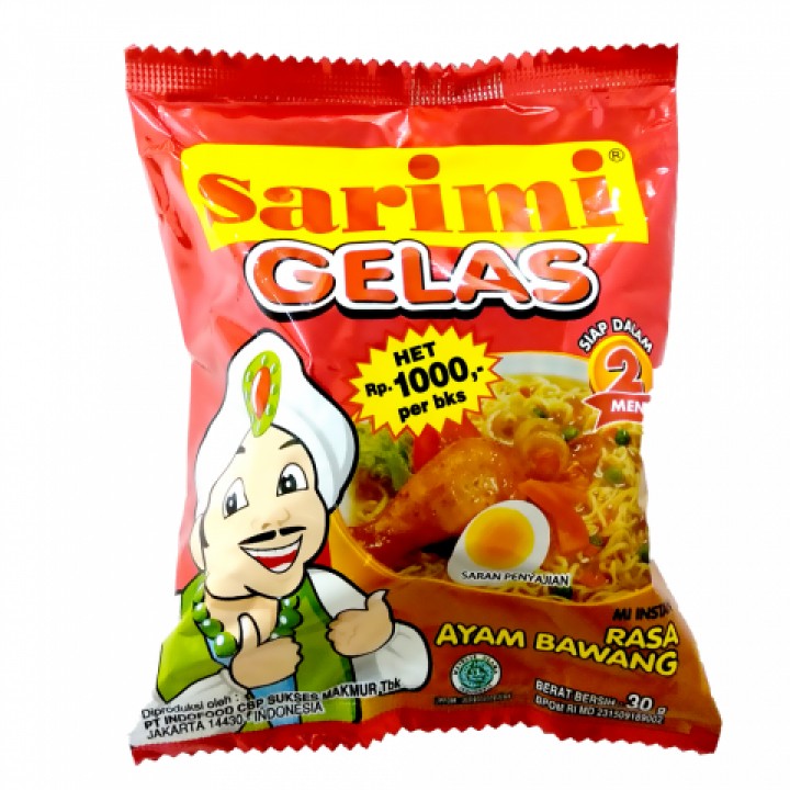 SARIMIE MIE GELAS RASA AYAM BAWANG