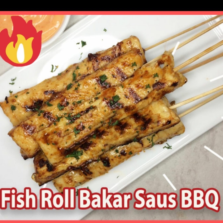 SATE FISH ROLL BAKAR 5pcs