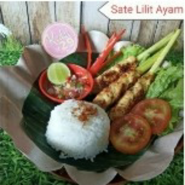 SATE LILIT AYAM NASI PUTIH