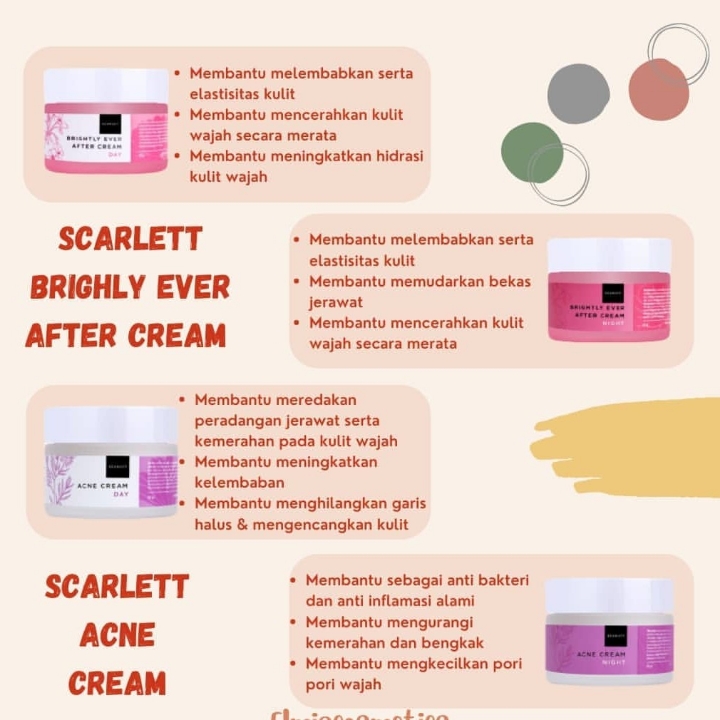 SCARLETT WHITENING ACNE DAY CREAM