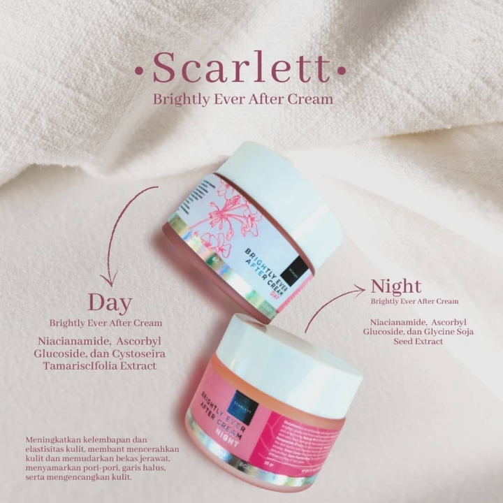 SCARLETT WHITENING BRIGHTLY NIGHT CREAM  2