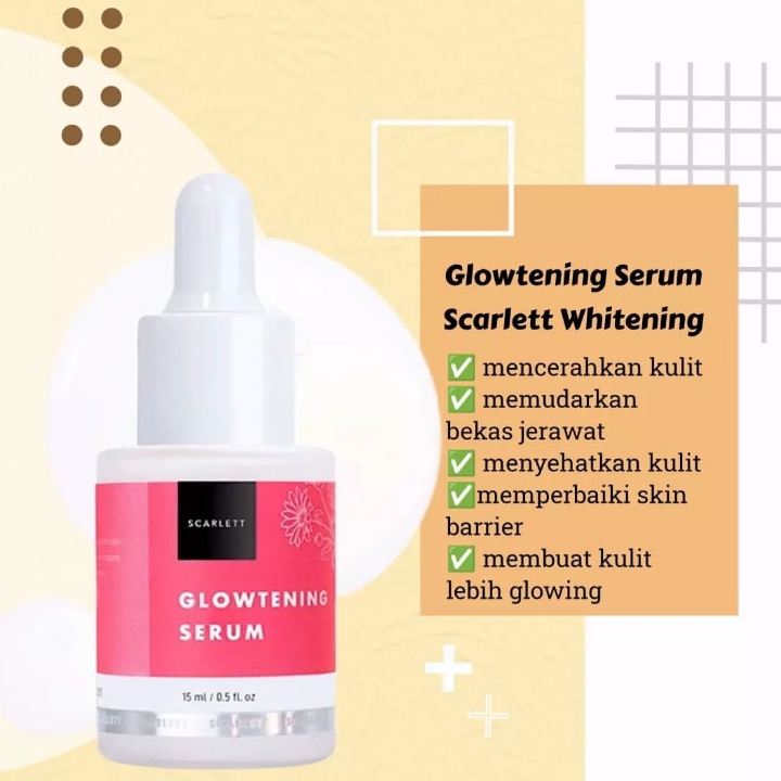 SCARLETT WHITENING GLOWTENING SERUM  2