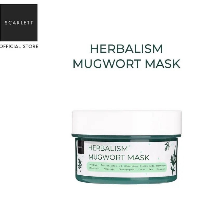 SCARLETT WHITENING HERBALISM MUGWORT MASK 