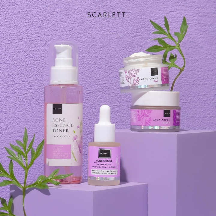 SCARLETT WHITENING PAKET SERIES ACNE  2