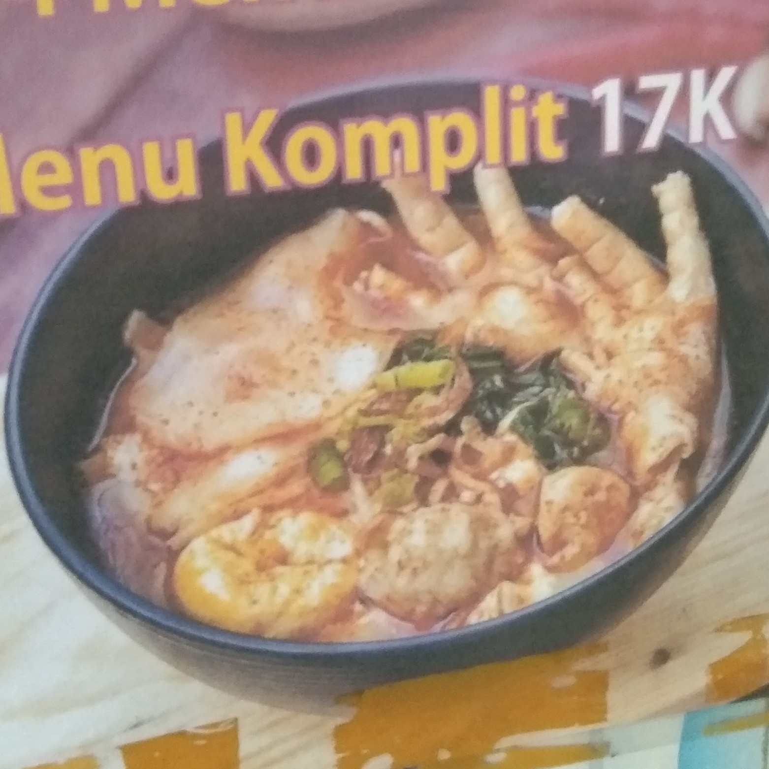 SEBLAK ARFAN MENU KOMPLIT