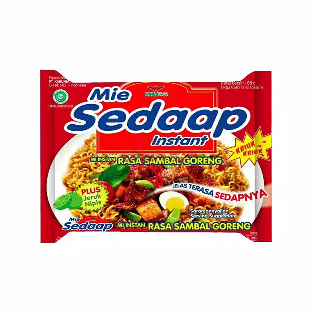 SEDAAP MIE SAMBAL GORENG 88 GR