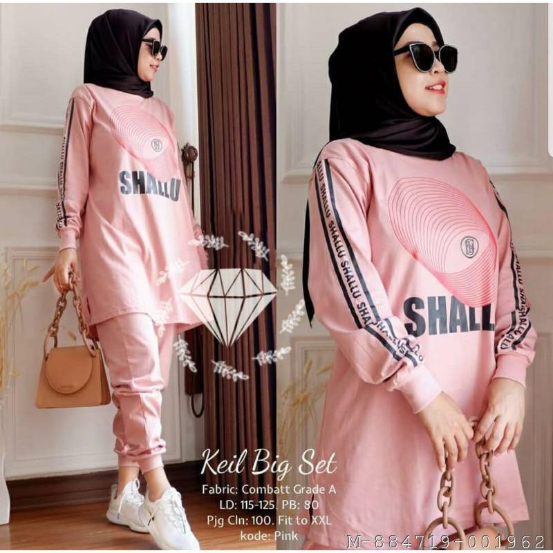 SET PAKAIAN WANITA SETELAN SHALUAL CASUAL 2