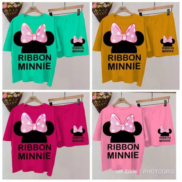 SET SETELAN RIBBON MINNIE