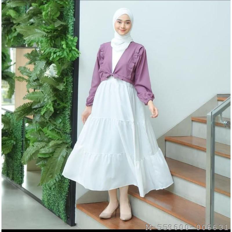 SET WANITA TESSA DRESS MOSCREPE