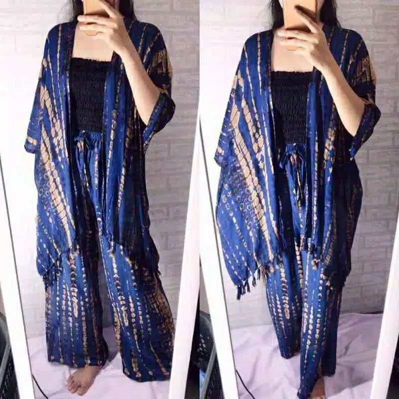 SETELAN CARDIGAN KULOT BALI MOTIF LILIT 3