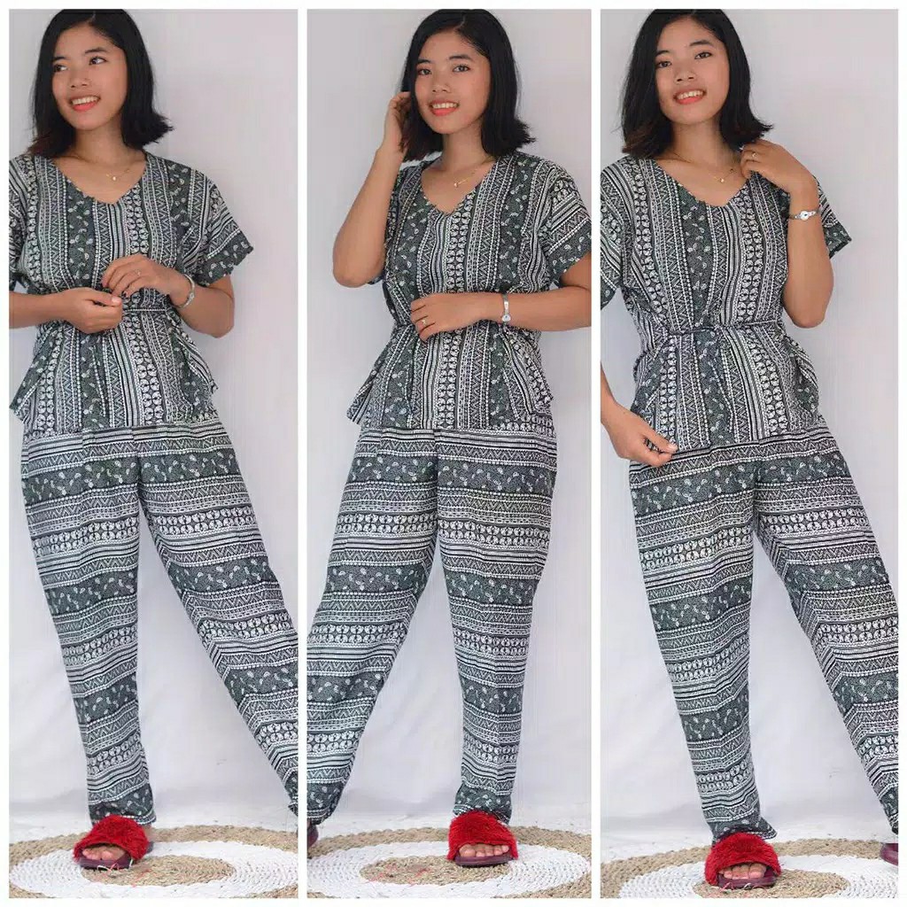 SETELAN PANJANG BALI MOTIF ETNIKDASTER BALI 5