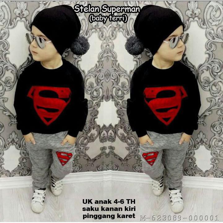 SETELAN SUPERMAN ANAK LAKI LAKI 2