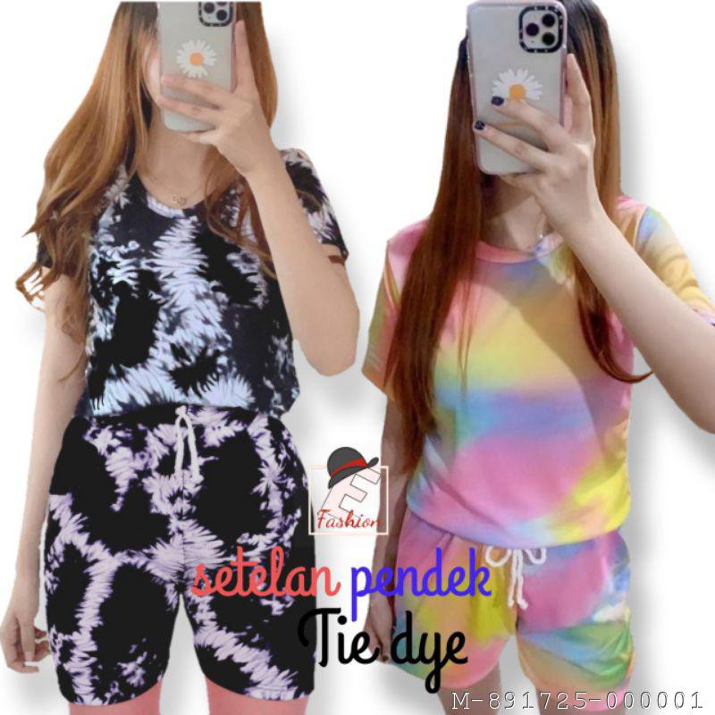 SETELAN TIE DIE RAINBOW