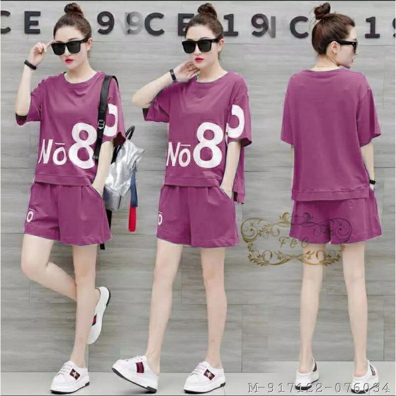 SETELAN WANITA NUMBER EIGHT SPANDEK 2