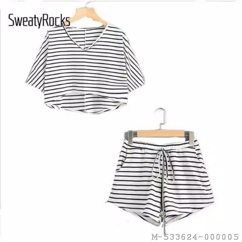 SETELAN WANITA SWEATY SALUR ROCKS 2