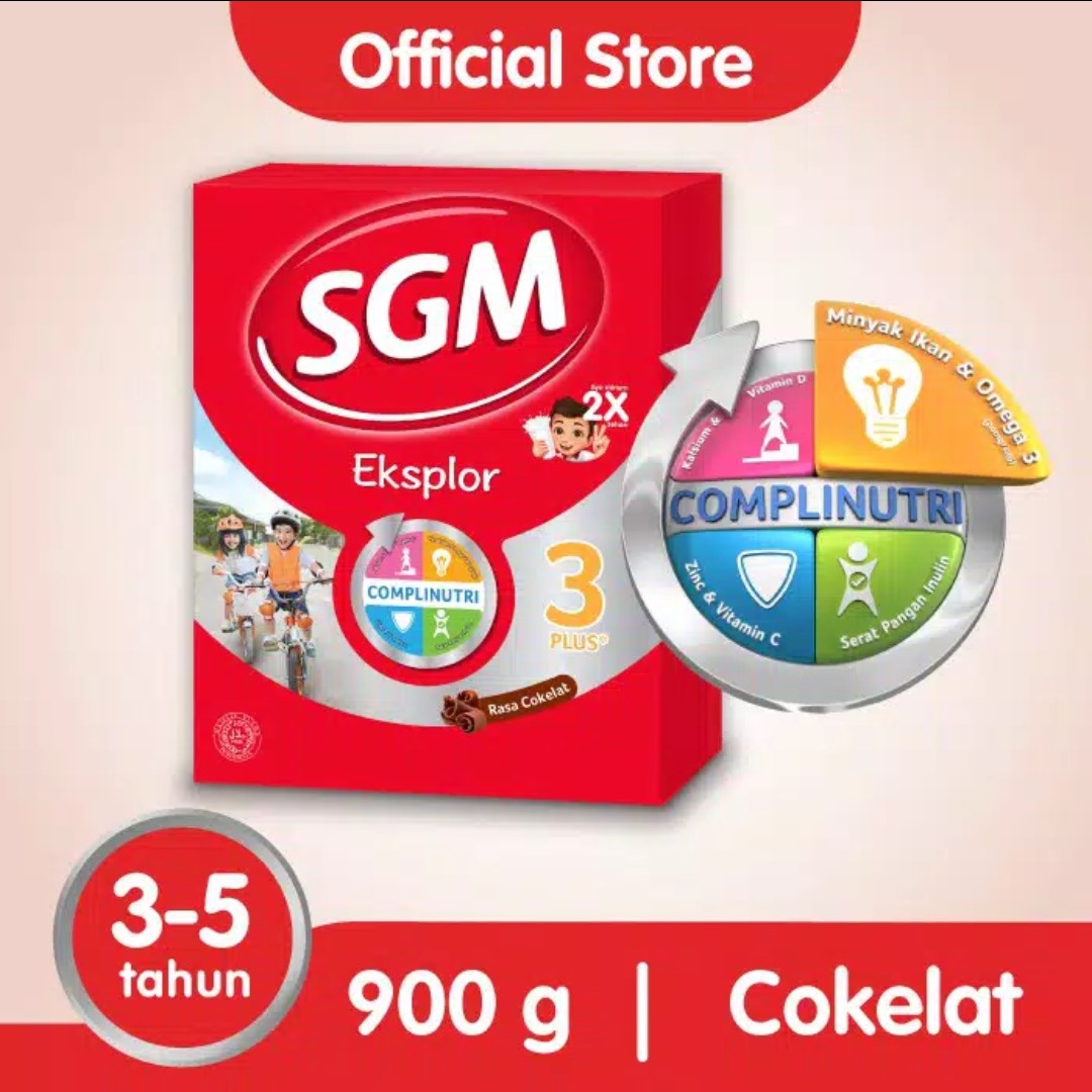 SGM 3 PLUS COKLAT 900 GR