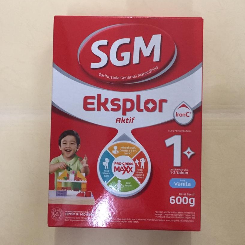 SGM Eksplor 1-3 Tahun Vanila 600g