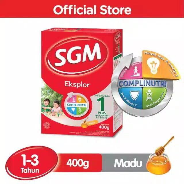 SGM Eksplor 1 Plus Madu Kotak 400g