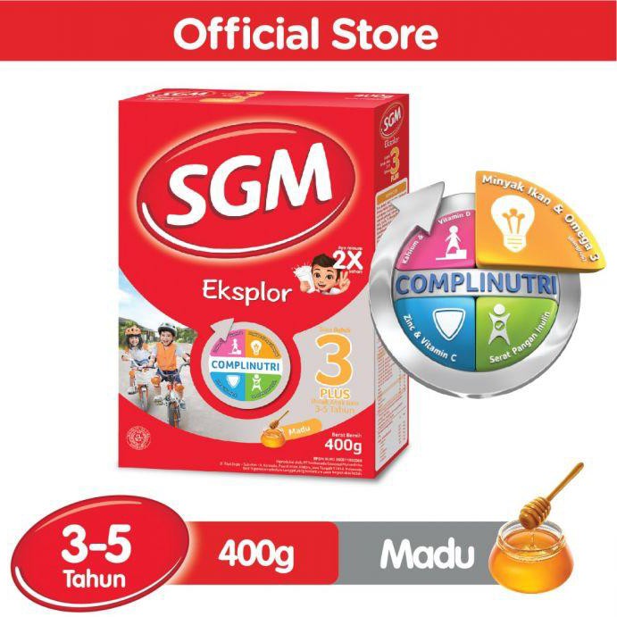 SGM Eksplor 3 Plus Madu Kotak 400g