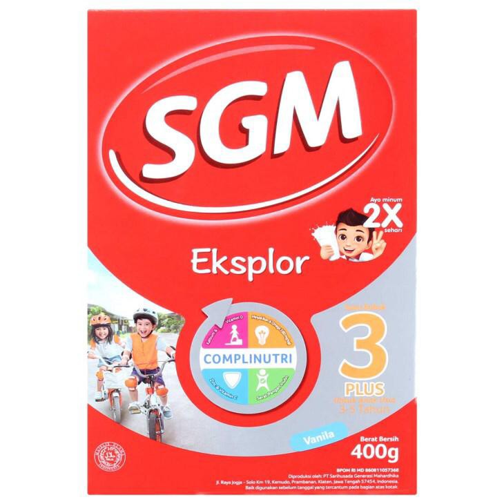 SGM Eksplor 3 Plus Vanila Kotak 400g