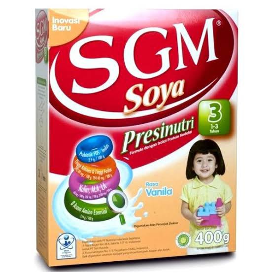 SGM SOYA SUSU FORMULA PRESINUTRI 3 KOTAK 400 GR