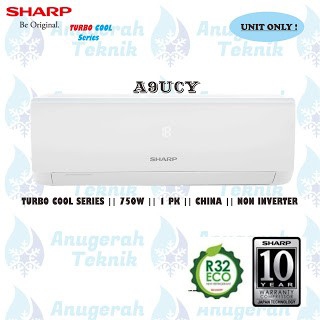 SHARP AC Split 1 PK A9UCY Non Inverter Turbo Cool Series