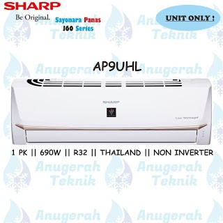 SHARP AC Split 1 PK AP9UHL Non Inverter Sayonara Panas