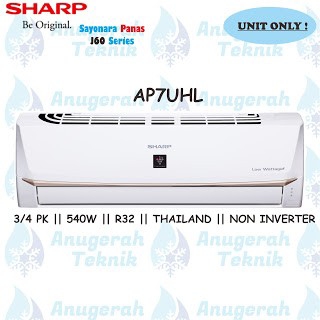 SHARP AC Split 34 PK AP7UHL Non Inverter Sayonara Panas