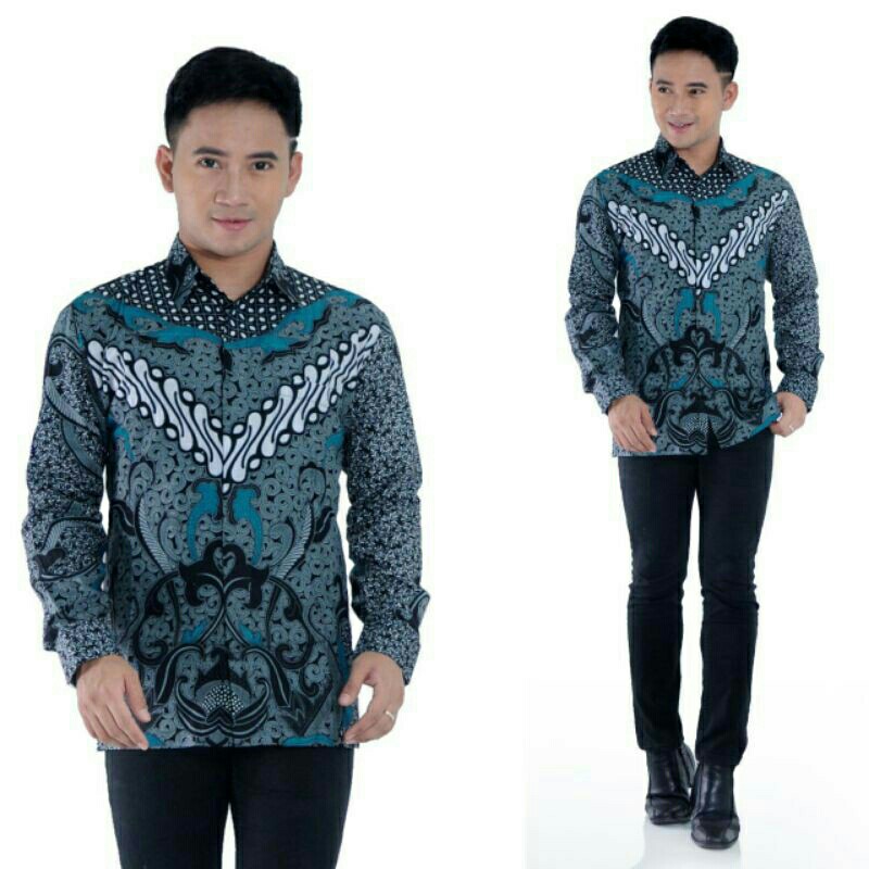 SIZE M L XL XXL XXXL BSWART Batik HRB026 Kenongo Hem Pendek