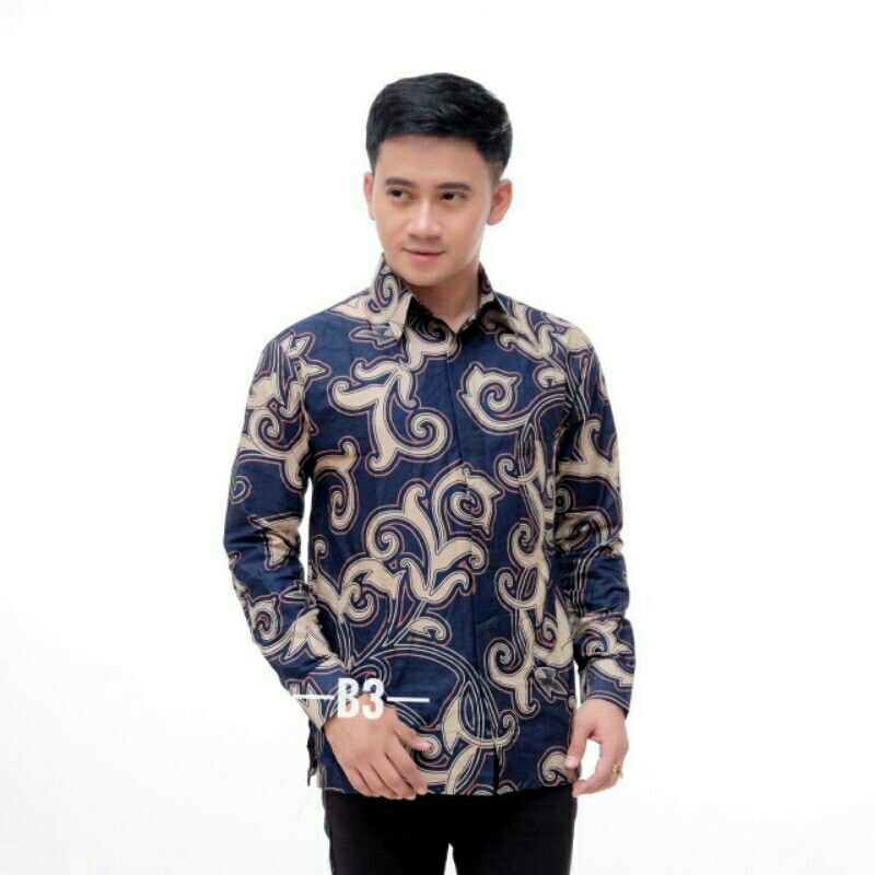 SIZE M L XL XXL XXXL BSWART Batik HRB026 Kenongo Hem Pendek 2