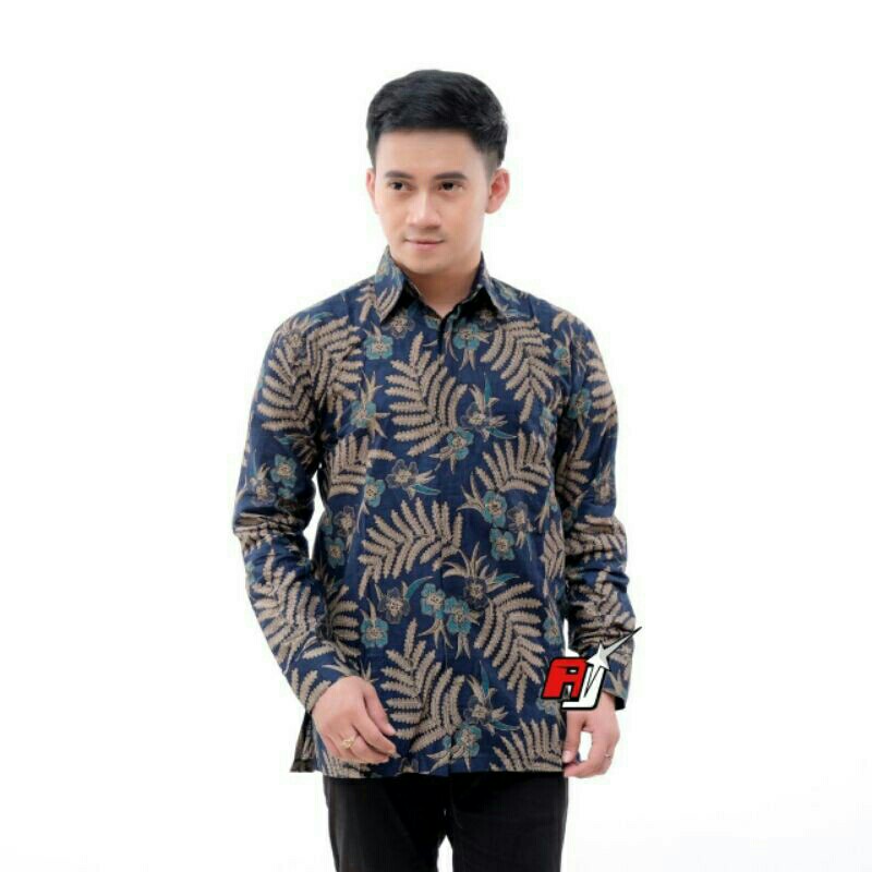 SIZE M L XL XXL XXXL BSWART Batik HRB026 Kenongo Hem Pendek 2