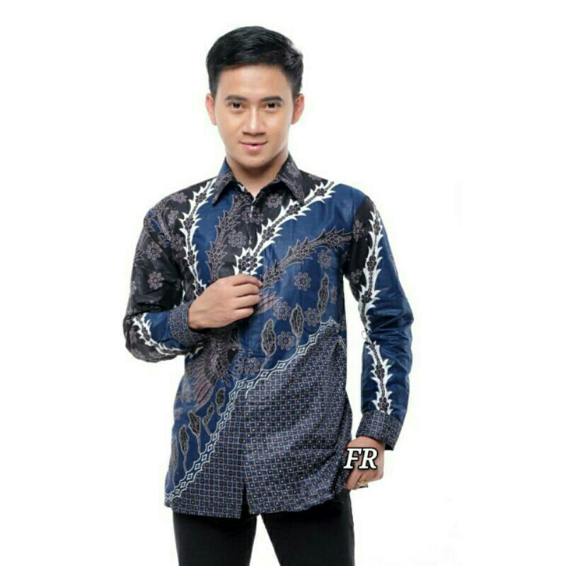 SIZE M L XL XXL XXXL BSWART Batik HRB026 Kenongo Hem Pendek 2