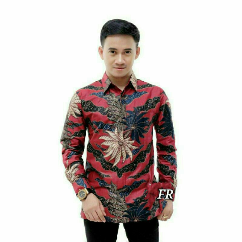 SIZE M L XL XXL XXXL BSWART Batik HRB026 Kenongo Hem Pendek 3