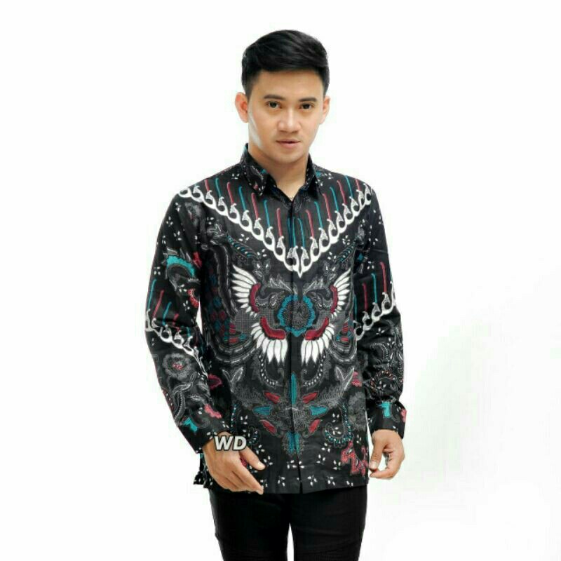 SIZE M L XL XXL XXXL BSWART Batik HRB026 Kenongo Hem Pendek 4