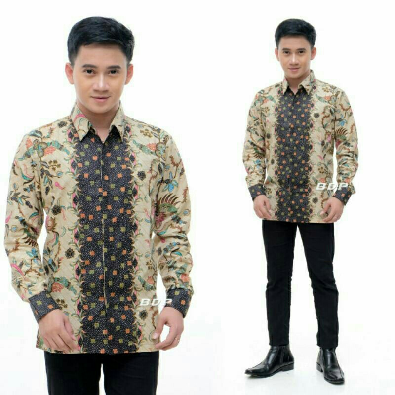 SIZE M L XL XXL XXXL BSWART Batik HRB026 Kenongo Hem Pendek 4