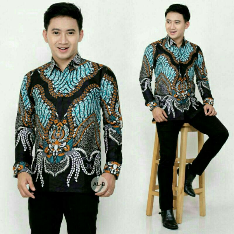 SIZE M L XL XXL XXXL BSWART Batik HRB026 Kenongo Hem Pendek 4