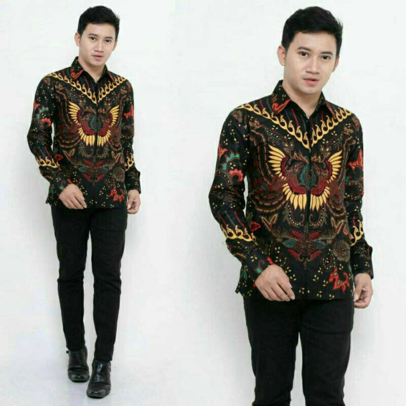 SIZE M L XL XXL XXXL BSWART Batik HRB026 Kenongo Hem Pendek 4