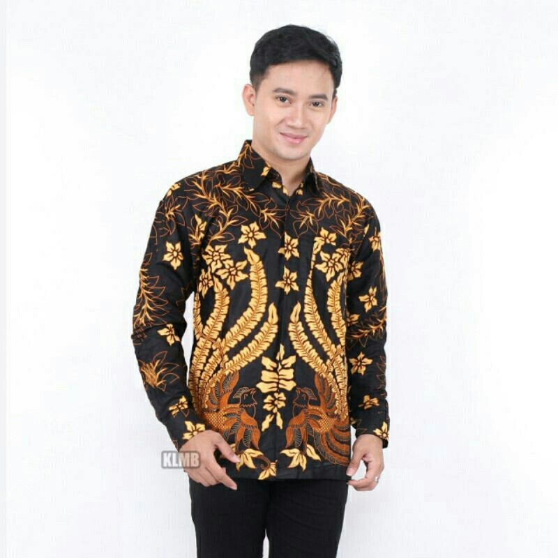 SIZE M L XL XXL XXXL BSWART Batik HRB026 Kenongo Hem Pendek 5