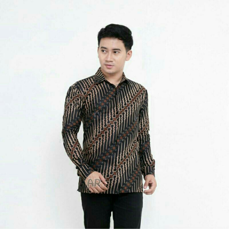 SIZE M L XL XXL XXXL BSWART Batik HRB026 Kenongo Hem Pendek 5