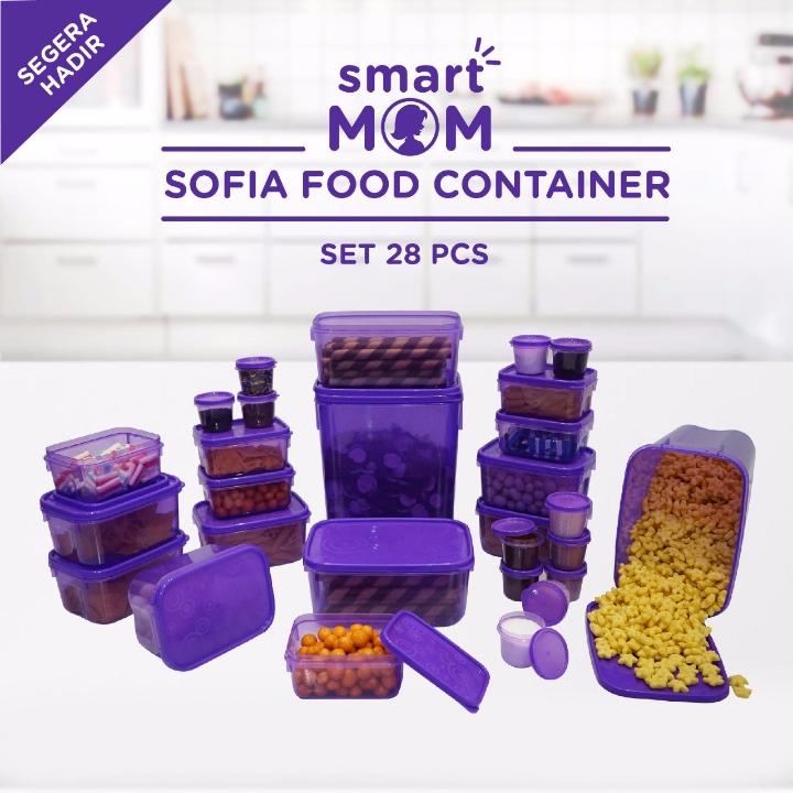 SM Sofia Food Container 1 Set Isi 28 Pcs