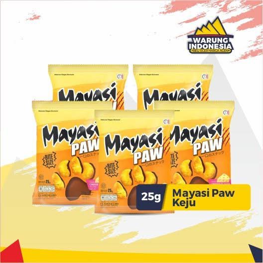 SNACK MAYASI PAW CHEESE FLAVOR RASA KEJU 25G