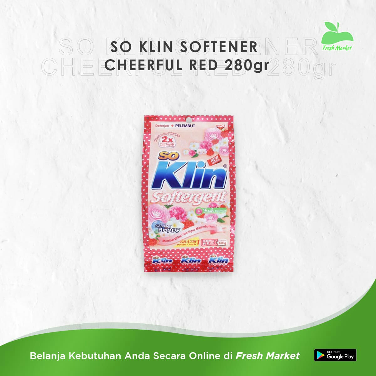 SO KLIN SOFTENER CHEERFUL RED 280 GRAM