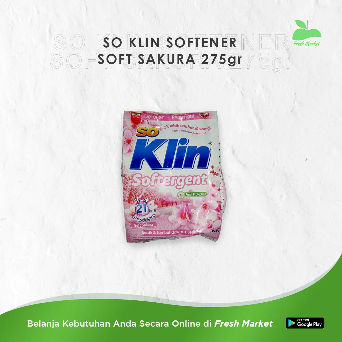 SO KLIN SOFTENER SOFT SAKURA 275 GRAM