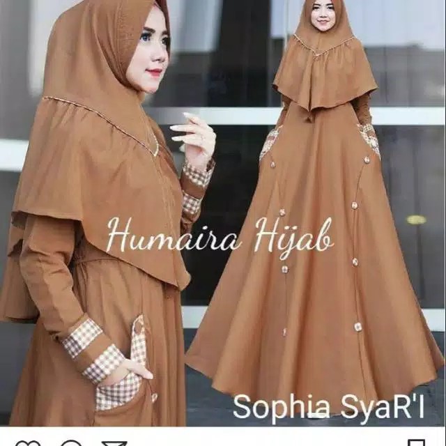 SOPHIA SYARI - GAMIS SYARI 2 IN 1 BEST SELLER FREE HIJAB 3