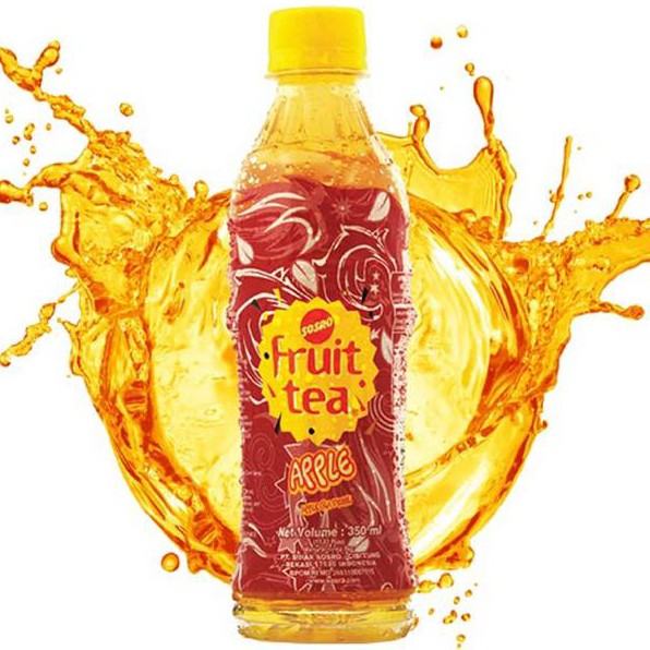 SOSRO FRUIT TEA PET APEL 350 ML