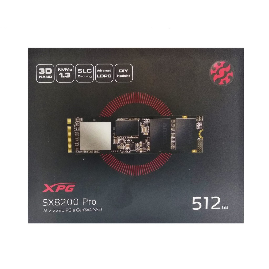 SSD Adata 512GB XPG SX8200 Pro NVMe
