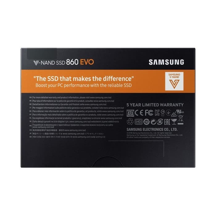 SSD Samsung 500GB Vnand 860EVO Sata III 3